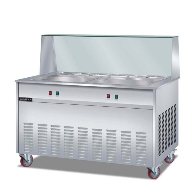 Two pan fried ice cream machine suppliers