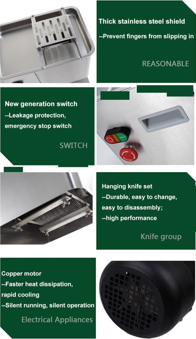 Newin Electric Fresh Meat Cutter Machines JY68