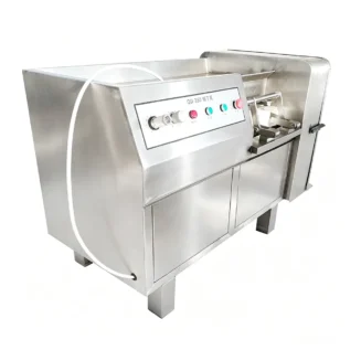 Newin QD-550 commercial meat dicing machine front view