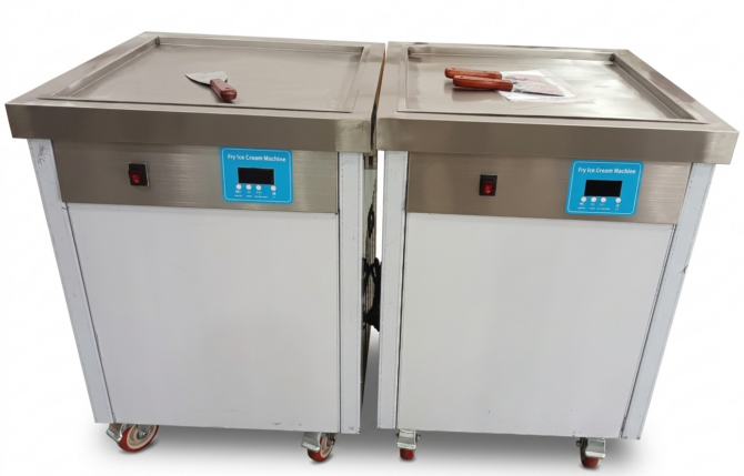 Square Fried Ice-Cream Machine fried ice cream roll pan machine - imagine 2