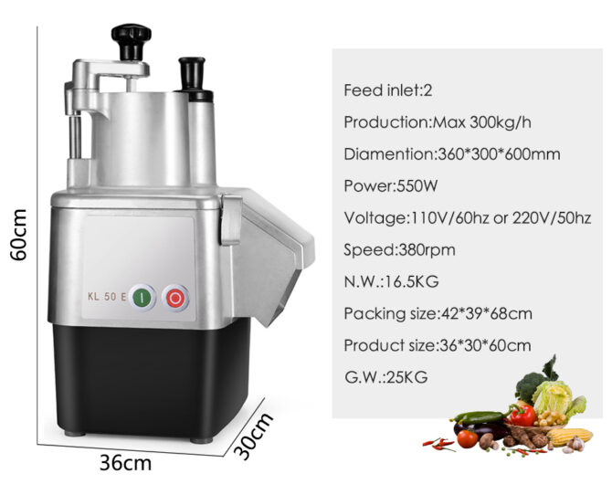 Multifunctional Vegetable Cutter Electric For Sale 550W
