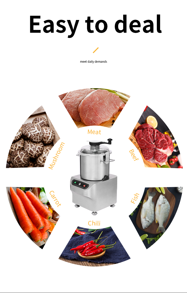 Commercial Multi function Meat Vegetable Food Chopper 4