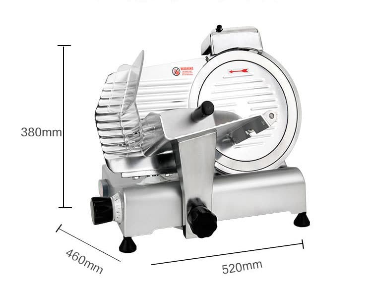Electric Restaurant Semi automatic Meat Slicer size