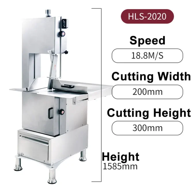 Newin HLS-2020 High-Speed Electric Meat Band Saw - Image 2
