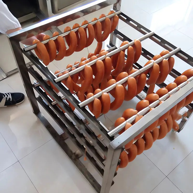 YX 30 машина за опушване на месо фурна за дим за пиле 3