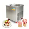 Newin NW-XY-Y50 Macchina commerciale per gelato arrotolato con vaschetta singola rotonda (50 cm)